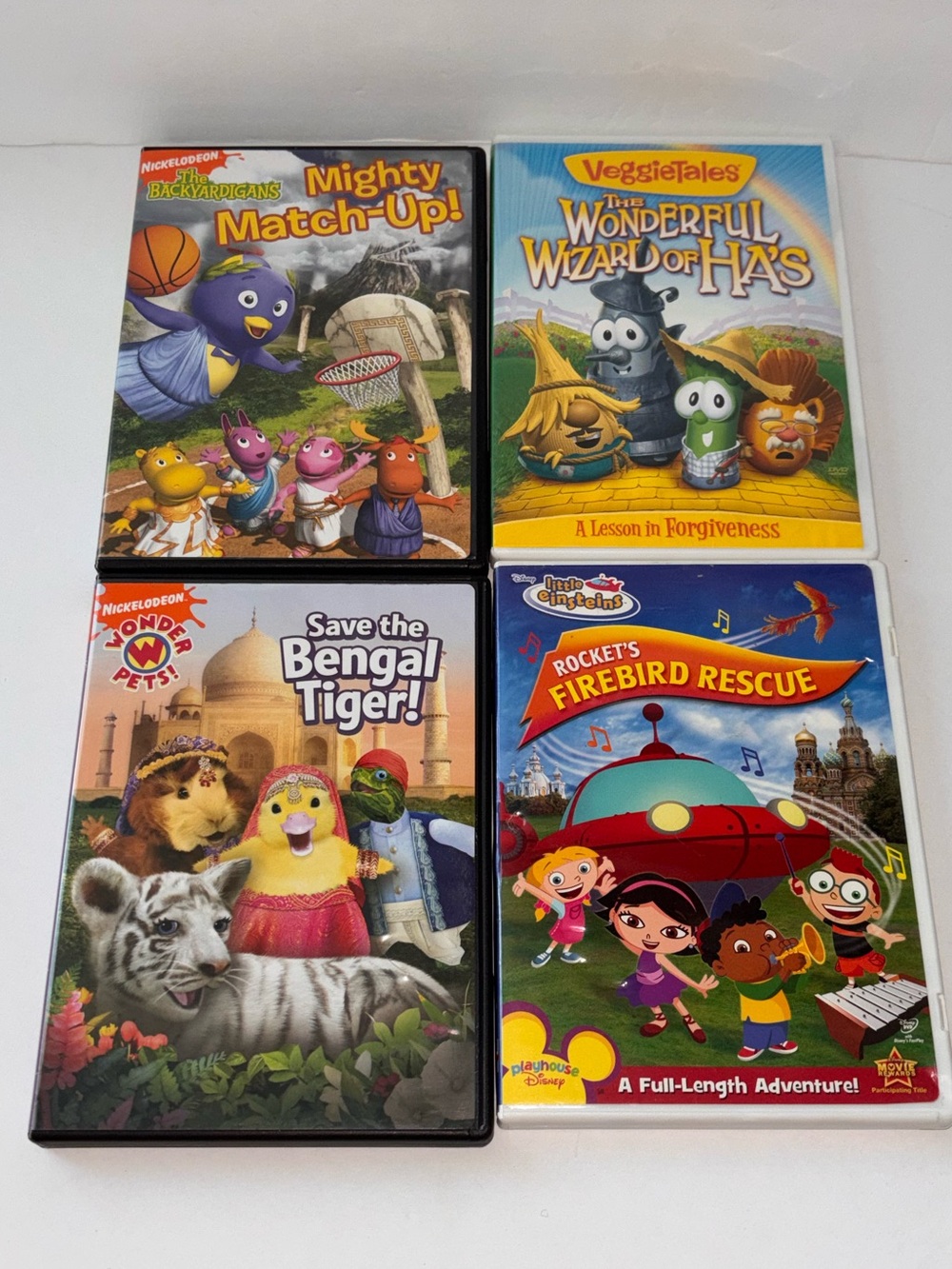 Children’s Y2K DVD Lot Wonder Pets Backyardigans Little Einsteins VeggieTales